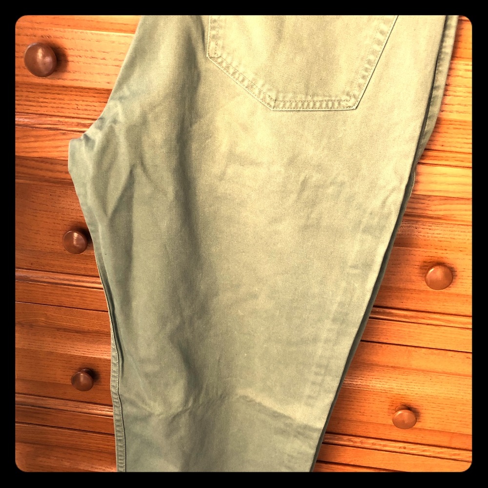 Vintage Gap Denim button up jeans in mint green